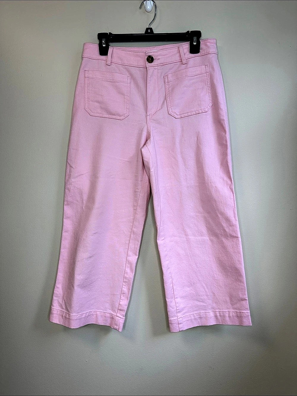 LOFT The Palmer Wide Leg Wide Leg Pants in Pink Size 6P Like New